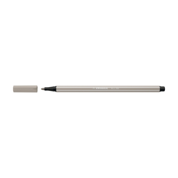 Stylo feutre STABILO Pen 68 - Gris perle 1,0 mm Encre à base d'eau pour dessin et écriture