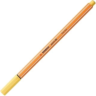 STABILO, Feutre à pointe fine, Point 88, jaune clair, 88/23