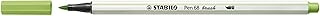 Feutre pinceau STABILO Pen 68 brush - Vert pistache 568/34 pour travaux manuels et hand lettering