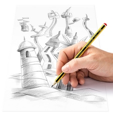Crayon STAEDTLER Noris HB hexagonal - mine 2 mm pour écriture et dessin scolaire et bureau