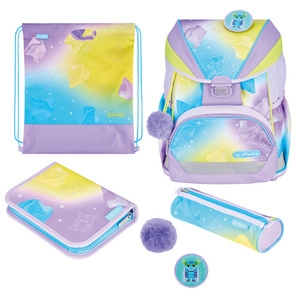 Cartable Herlitz UltraLight XL Plus Little Monster - Étui scolaire, trousse et sac de sport pour école et organisation