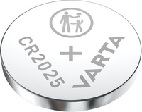 Pile bouton lithium VARTA CR2025 - 3 V, 170 mAh, diamètre 20 mm, hauteur 2,5 mm pour appareils électroniques