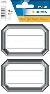 Stickers autocollants décoratifs HERMA Vario - Différentes Couleurs pour Nom sur Cahier