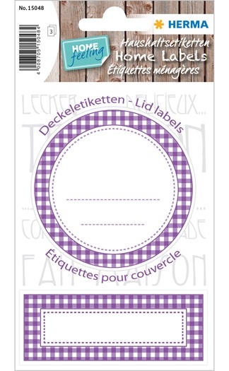 Herma Étiquettes ménagères violet - Organisation domestique et rangement pratique