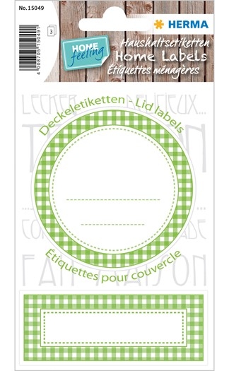 Herma Étiquettes ménagères vert - Organisation domestique et rangement pratique