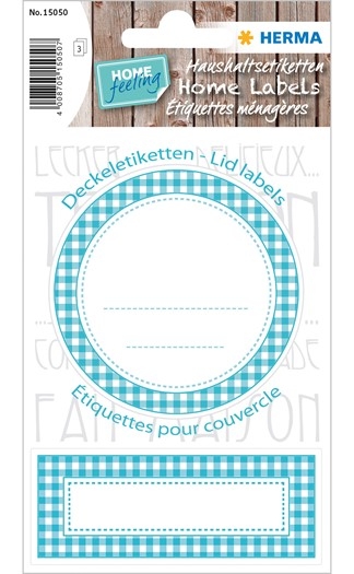 Herma Étiquettes ménagères bleu - Organisation domestique et rangement pratique