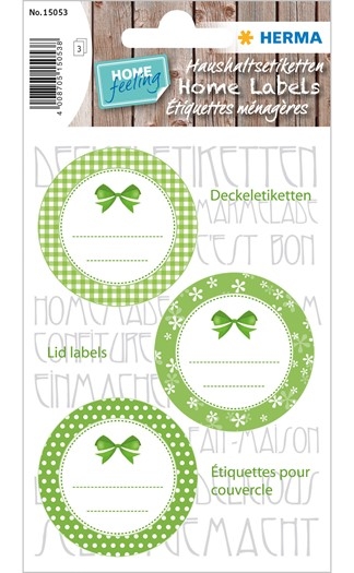Herma Étiquettes ménagères vert - Organisation domestique et rangement pratique