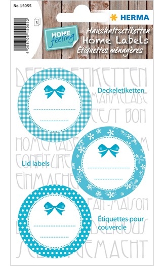 Herma Étiquettes ménagères bleu - Organisation domestique et rangement pratique