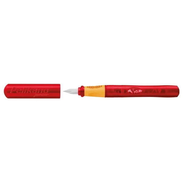 Stylo à encre Pelikan Junior P67 Gaucher Rouge translucide - Pour enfants écriture scolaire apprentissage