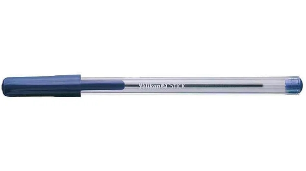 Stylo à bille Pelikan Stick - Pointe moyenne - Bleu pour écriture quotidienne et scolaire