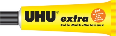 Colle multi-matériaux UHU extra gel - 31 ml pour papier, carton, tissu et plastique
