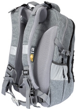 Sac à dos scolaire EBERHARD FABER X-Style - gris et noir, compartiments multiples, adapté à la rentrée scolaire et au bureau