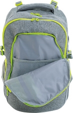 Sac à dos scolaire EBERHARD FABER X-Style - gris vert, ergonomique, pour école et organisation bureau