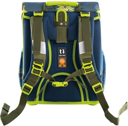 Kit cartable EBERHARD FABER EFAlino Dinosaure - 4 pièces pour fournitures scolaires et organisation rentrée avec trousse et sac de sport