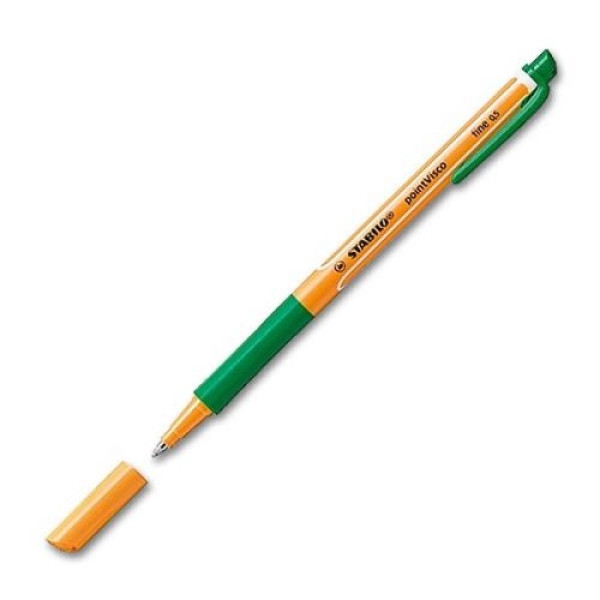 Stylo à encre gel STABILO PointVisco - Vert 1099/36 - Écriture fluide pour bureau et école