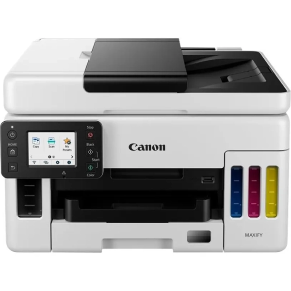 Imprimante multifonction Canon Maxify GX6050 - Jet d'encre couleur A4, 3en1, Wifi, Ethernet, ADF 50f
