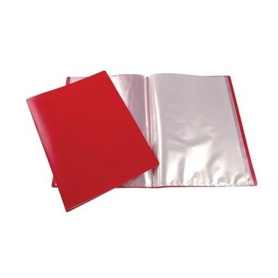 Beautone Protège-documents A4 10 pochettes rouge