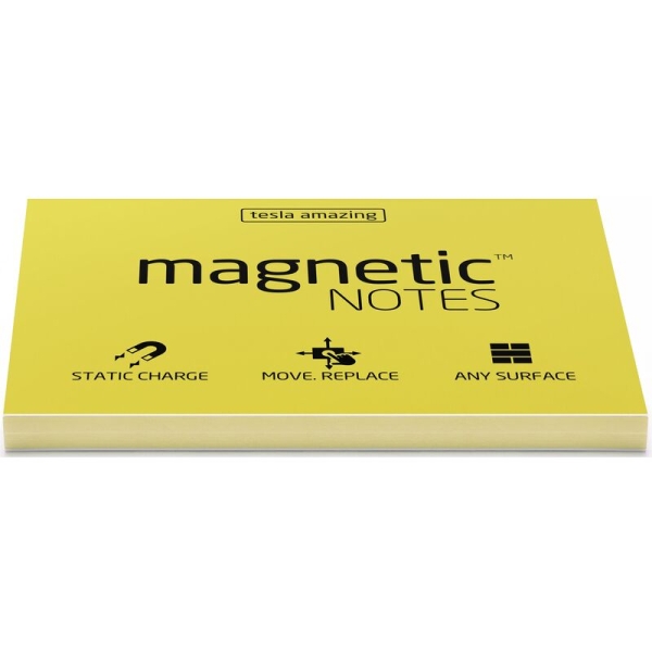 Notes magnétiques Magnetic Notes M - 100 x 70 mm, 100 feuilles, adhérence statique pour bureau