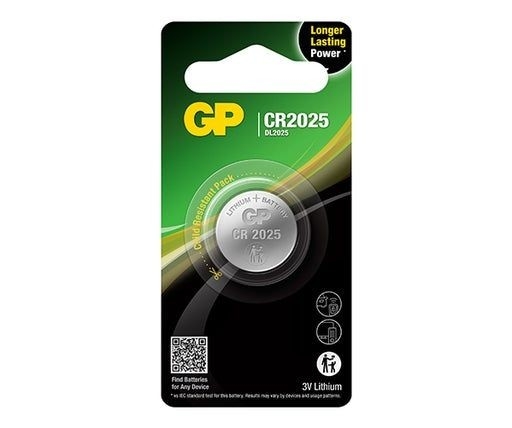 GP Lithium Pile CR2025 - 3V pour dispositifs électroniques