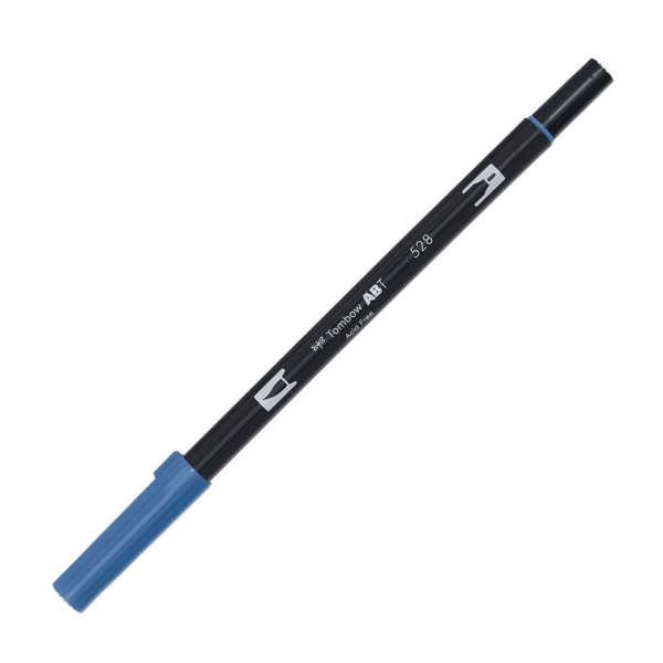 Feutre pinceau Tombow ABT 528 Bleu marine - double pointe pour dessin et colorisation artistique