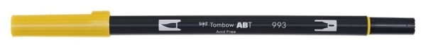 Feutre pinceau Tombow ABT 993 Orange chrome - double pointe pour dessin et calligraphie artistique