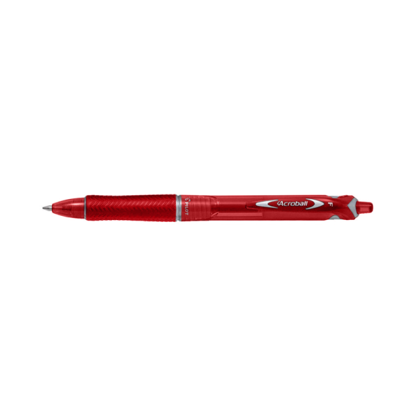 Stylo bille Pilot Acroball Begreen - Moyen Rouge - Écriture fluide pour bureau et école