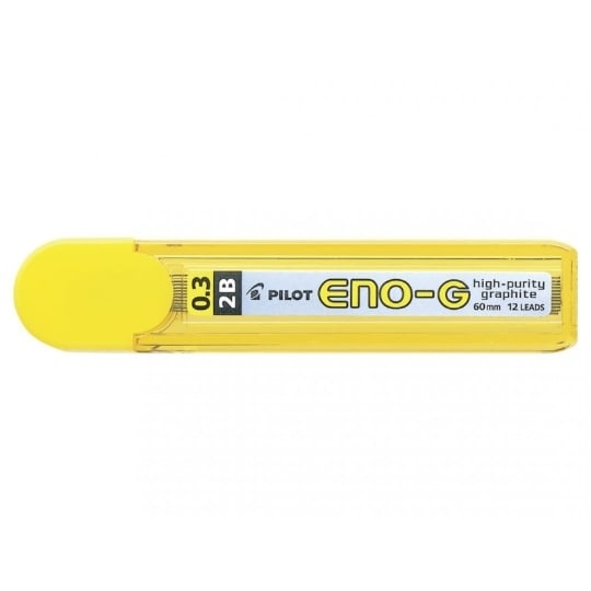 Etui 12 Recharges Porte-Mines Pilot - 2B 0.3mm pour Écriture Précise et Dessin Technique