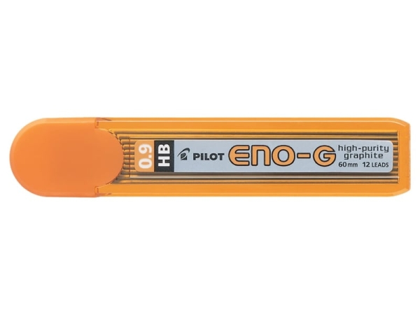 Lot de 12 mines HB Pilot ENO G - Pointe large 0.9 mm pour porte-mine