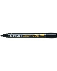 Marqueur Permanent PILOT 400 - Pointe Biseautée Large Noir pour Écriture et Marquage