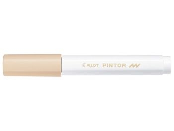 Marqueur peinture Pilot Pintor - Pointe fine 1.0 mm Orange clair, encre opaque toutes surfaces pour loisirs créatifs