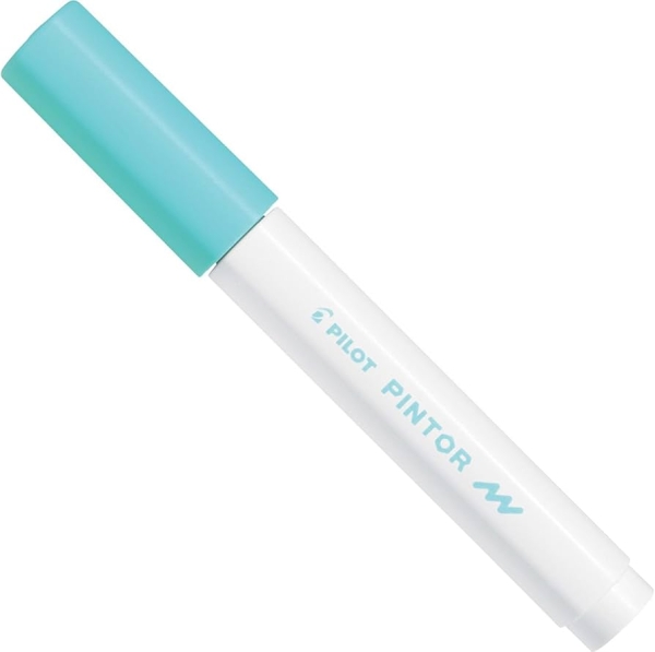 Marqueur peinture Pilot Pintor - Pointe fine 1.0 mm Vert pastel, encre opaque pour loisirs créatifs toutes surfaces