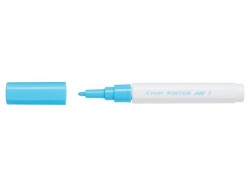 Marqueur peinture Pilot Pintor - Pointe fine 1.0 mm Bleu pastel, encre opaque pour loisirs créatifs toutes surfaces