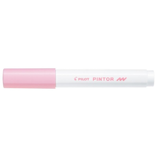 Marqueur peinture Pilot Pintor - Pointe fine 1.0 mm Rose pastel, encre opaque toutes surfaces