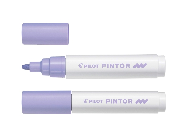 Marqueur Pilot Pintor Medium Violet Pastel - Pointe 1,4 mm  pour Dessin et Écriture Créative