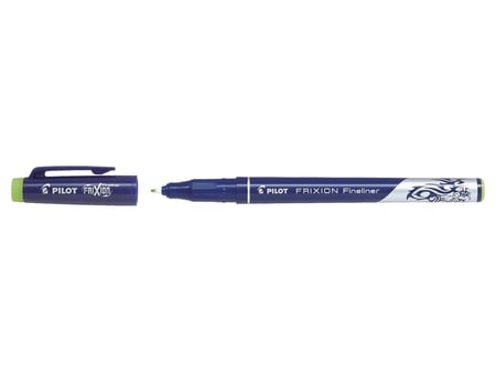 Stylo feutre Pilot FRIXION FINELINER - Effaçable Vert clair pour écriture et dessin