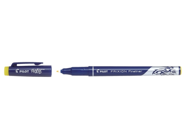 Stylo feutre Pilot FRIXION FINELINER - Effaçable Yellow pour écriture et dessin