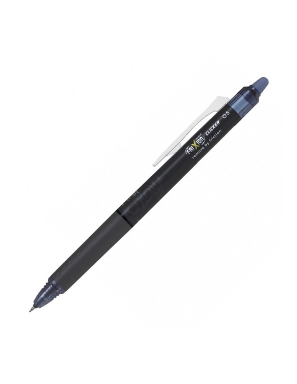 Stylo roller Pilot FRIXION POINT CLICKER - Bleu noir, effaçable, pour écriture scolaire et bureau