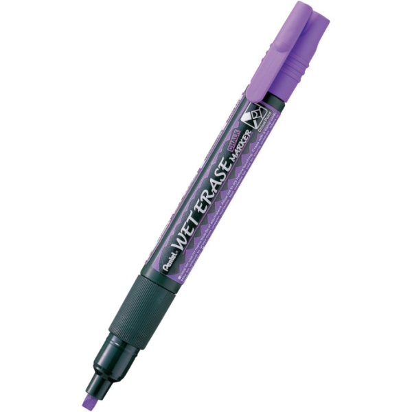 Marqueur craie Pentel - Violet effaçable pointe fine pour vitres vitrines tableaux en écriture scolaire et artistique