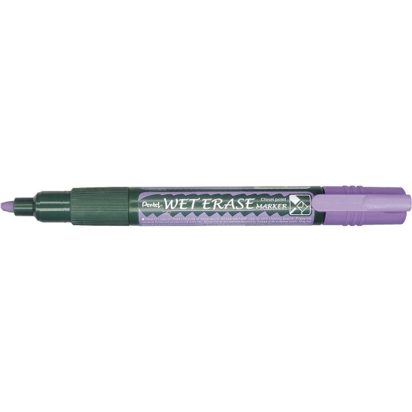 Marqueur craie Pentel - Violet effaçable pointe fine pour vitres vitrines tableaux en écriture scolaire et artistique