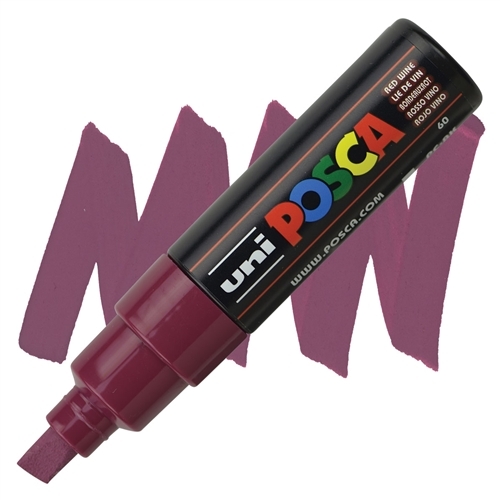 Marqueur à pigment Posca PC-7M M - Lie de vin Large pour dessin et décoration 8mm