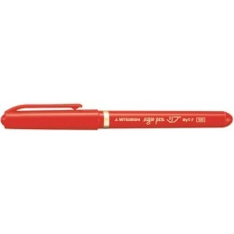 Feutre d'écriture Uni-Ball SIGN PEN MYT-7 R - Rouge, Encre Pigmentée, Pointe 1.0 mm, Corps Recyclé