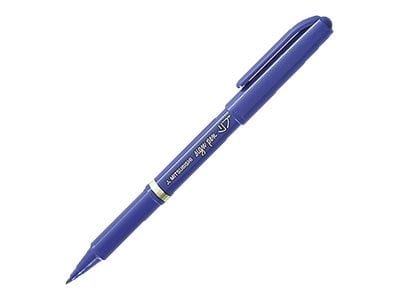Stylo-feutre Uni-ball Sign Pen - Pointe moyenne 1,0 mm Bleu pour écriture et dessin