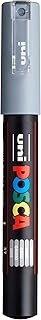Marqueurs Uni-Ball POSCA PC1MC - Pointe conique extra-fine 0,7-1mm Gris pour dessin et écriture