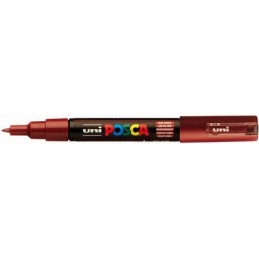Marqueur à pigment Posca PC-1MC LV - Extra fin 0.7mm Lie de vin pour dessin et écriture
