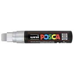 Marqueur à pigment Posca PC-17K BF - Argent Extra large 15mm pour arts graphiques et loisirs créatifs