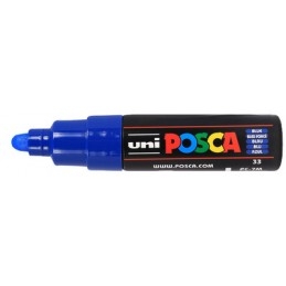 Marqueur à pigment Posca PC-7M Bleu Foncé - Pointe Large, Idéal pour Art et Design 8mm