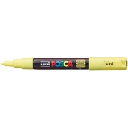 Marqueur à pigment Posca PC-1MC JS - Jaune soleil Extra fin pour dessin et écriture 0.7mm