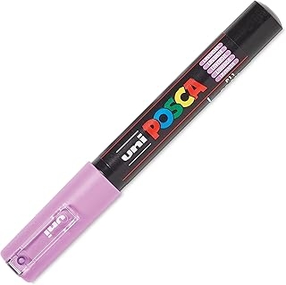 Marqueur Uni-ball Uni Posca 186738 - Pointe ogive extra fine 0,7 mm Lavande Violet - Pour loisirs créatifs