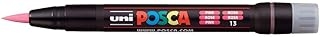 Marqueur pinceau Uni-Ball Posca Brush PCF-350 - Rose pour dessin et calligraphie, loisirs créatifs