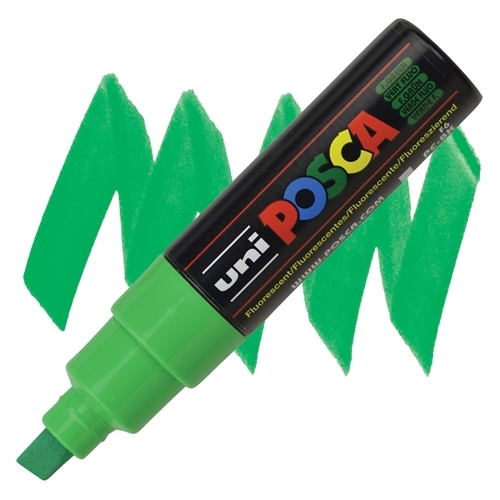 Marqueur à pigment Posca PC-7M VC - Vert FLUO Large pointe pour dessin et art